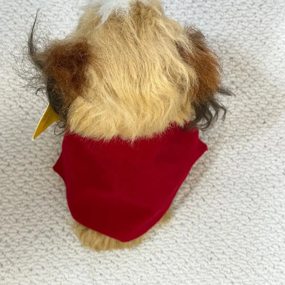 1984 Dakin Carnation Mighty Dog Terrier Cape Plush Advertising Stuffed 10